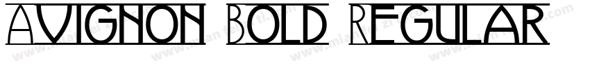 Avignon-Bold Regular字体转换
